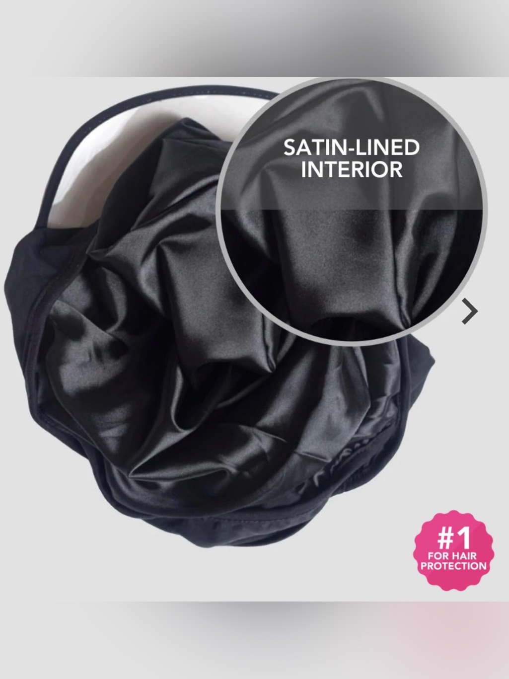 Hairbrella Black Rain Hat With Visor Nwt — image 3 of 4